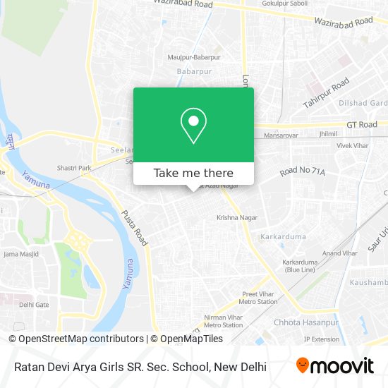 Ratan Devi Arya Girls SR. Sec. School map