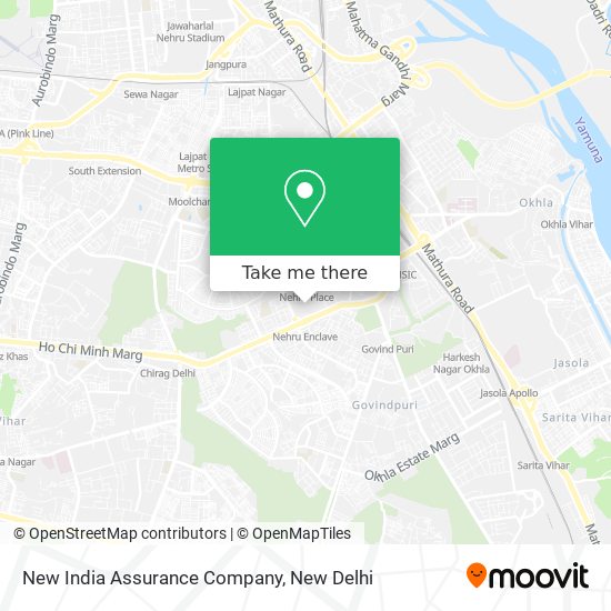 New India Assurance Company map