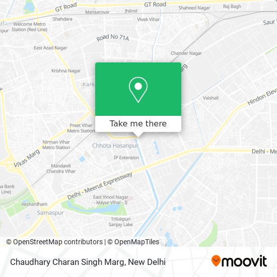 Chaudhary Charan Singh Marg map