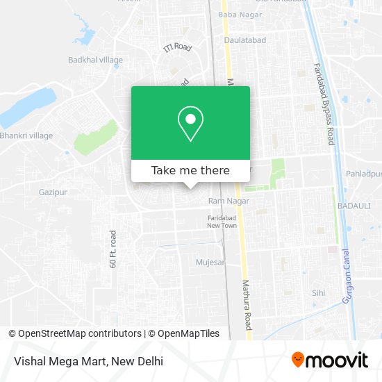 Vishal Mega Mart map