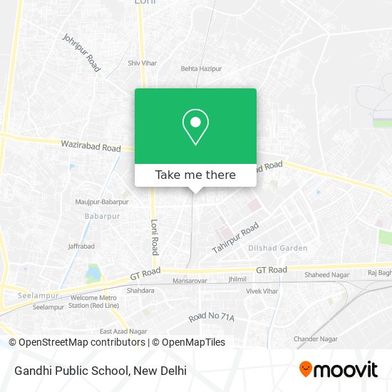 Gandhi Public School map