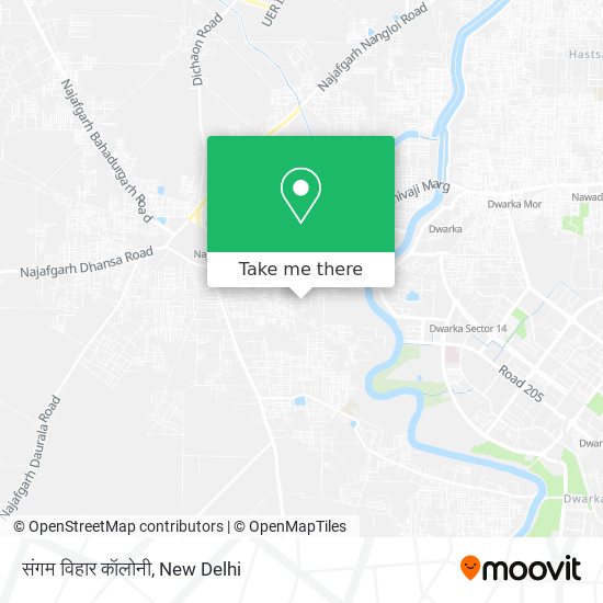 संगम विहार कॉलोनी map