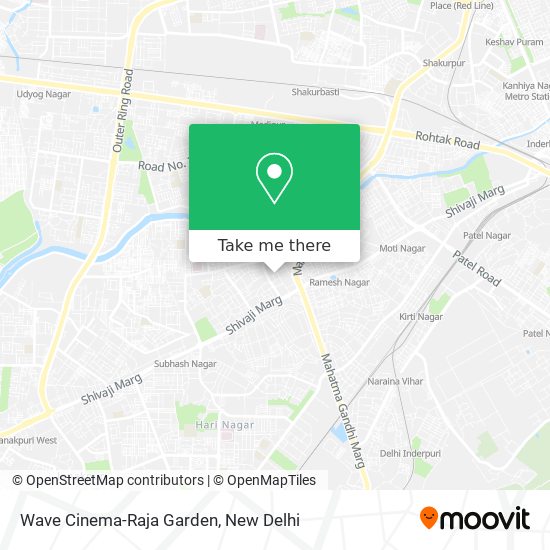 Wave Cinema-Raja Garden map