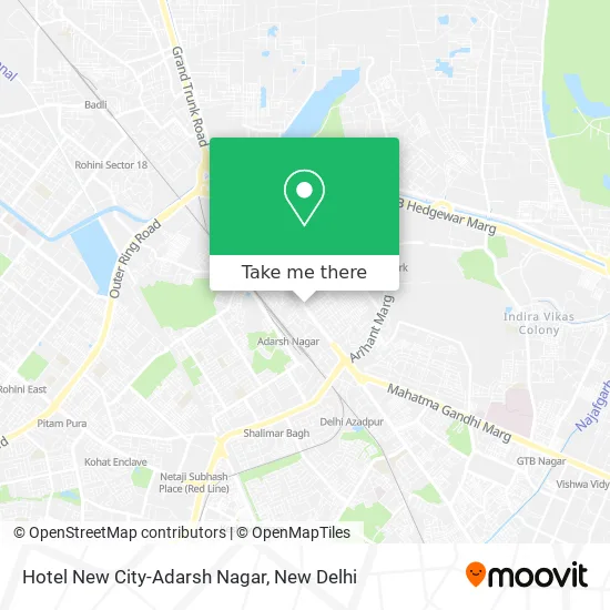 Hotel New City-Adarsh Nagar map
