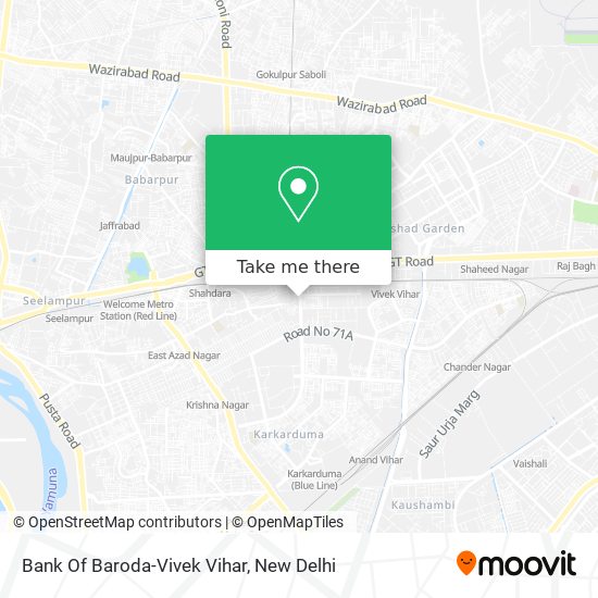 Bank Of Baroda-Vivek Vihar map