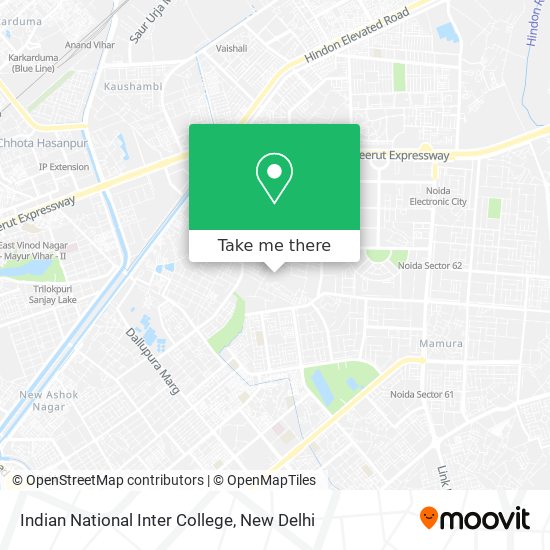 Indian National Inter College map
