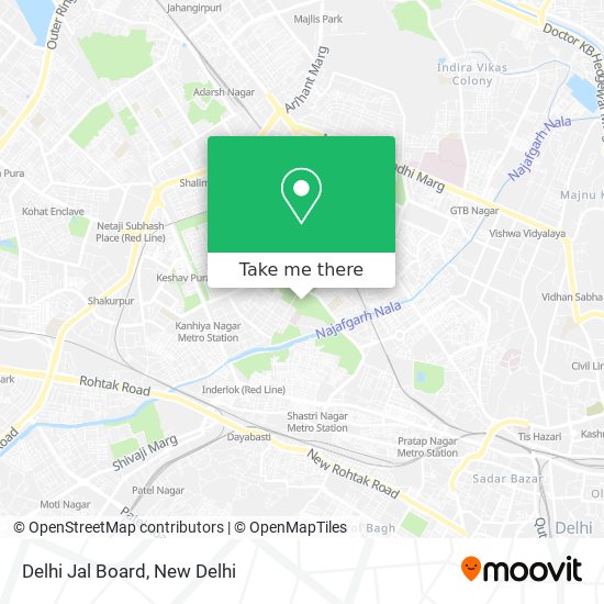 Delhi Jal Board map