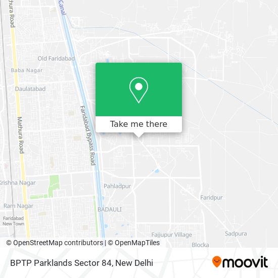 BPTP Parklands Sector 84 map