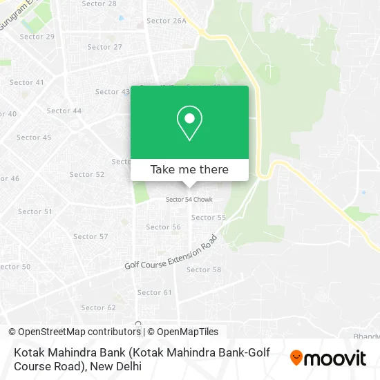 Kotak Mahindra Bank (Kotak Mahindra Bank-Golf Course Road) map