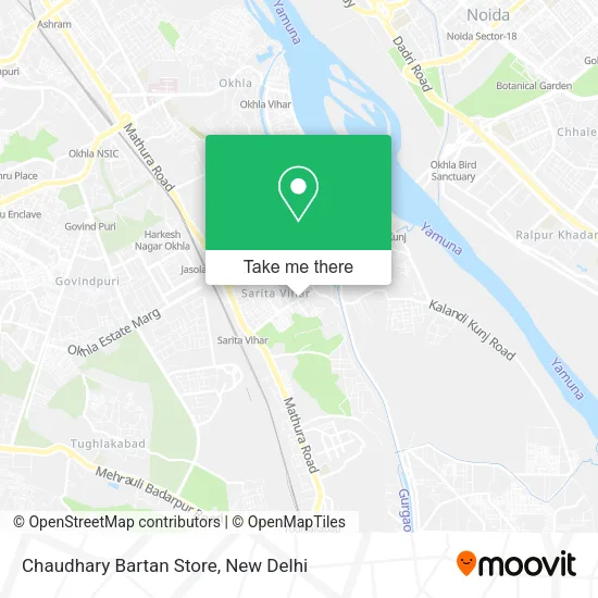 Chaudhary Bartan Store map