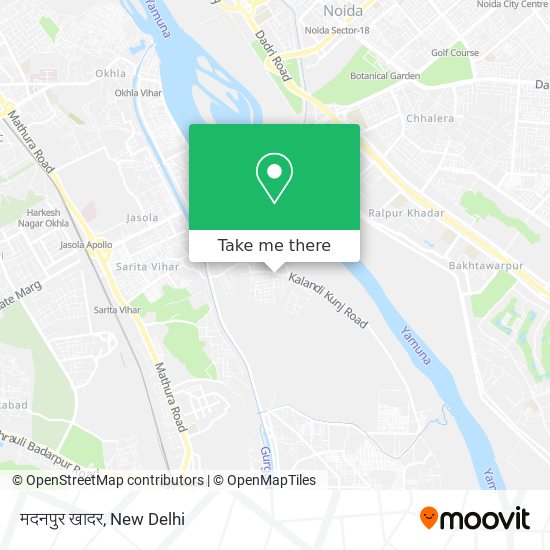 मदनपुर खादर map