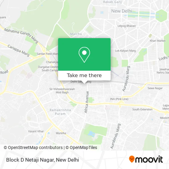 Block D Netaji Nagar map