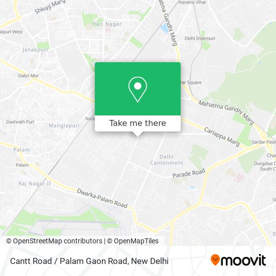 Cantt Road / Palam Gaon Road map
