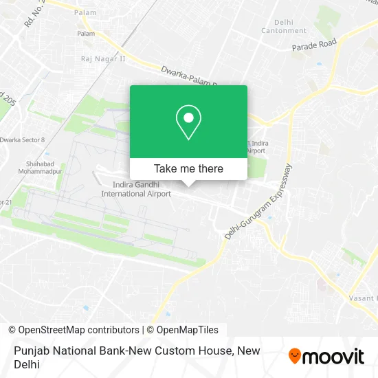Punjab National Bank-New Custom House map