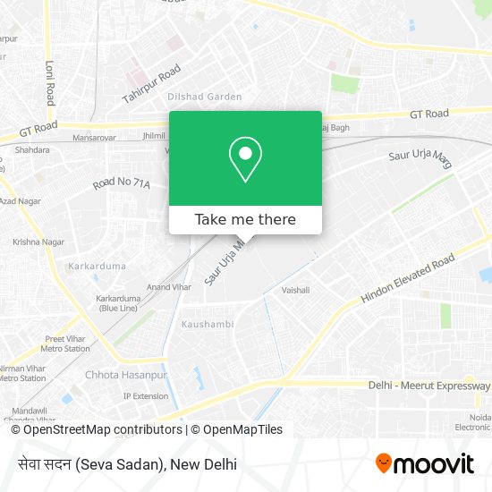 सेवा सदन (Seva Sadan) map