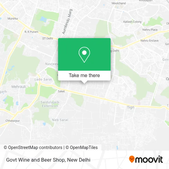 Govt Wine and Beer Shop map