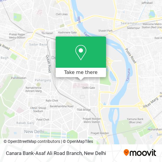 Canara Bank-Asaf Ali Road Branch map