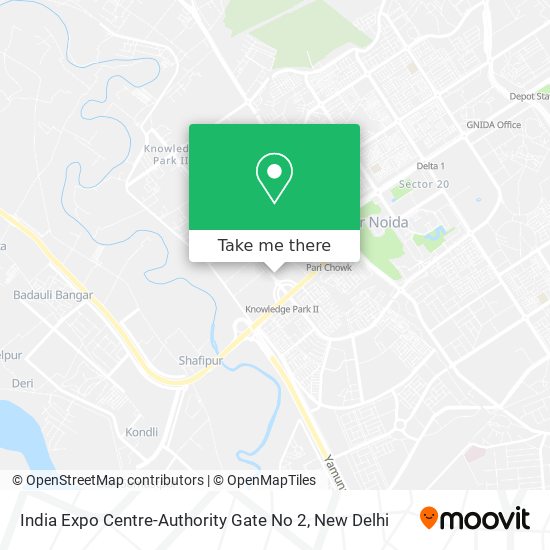 India Expo Centre-Authority Gate No 2 map