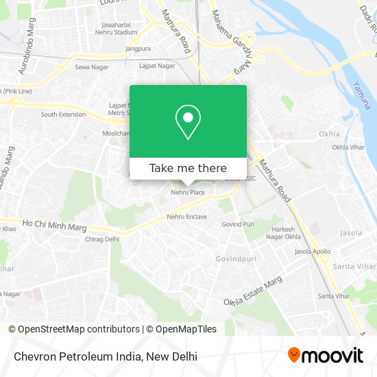 Chevron Petroleum India map