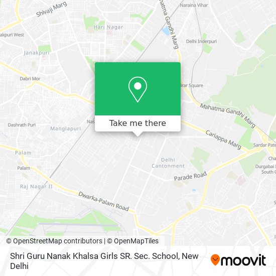 Shri Guru Nanak Khalsa Girls SR. Sec. School map