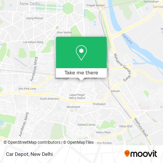 Car Depot map