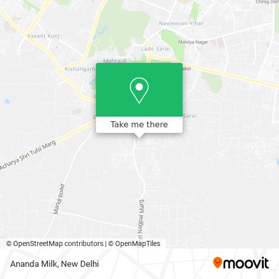 Ananda Milk map