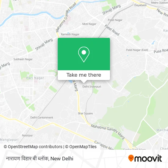 नारायण विहार बी ब्लॉक map