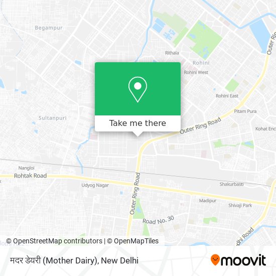 मदर डेयरी (Mother Dairy) map