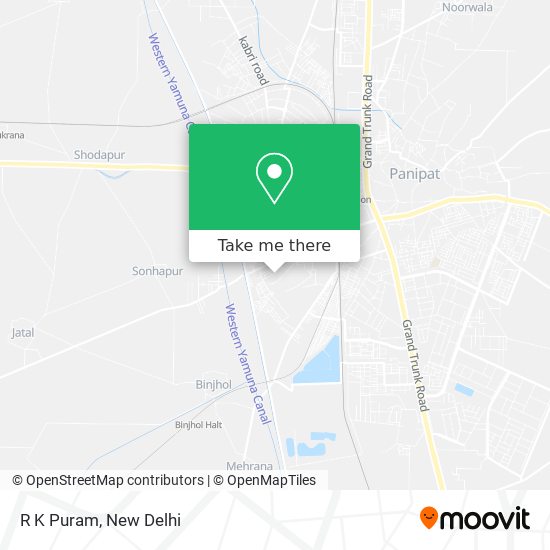 R K Puram map