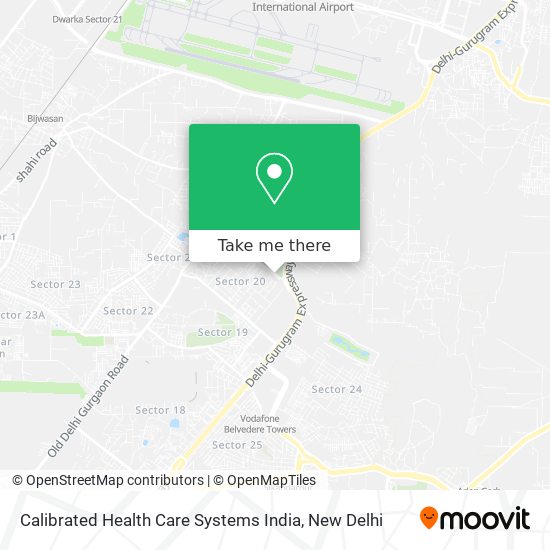 Calibrated Health Care Systems India map