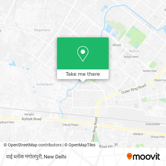 वाई ब्लॉक मंगोलपुरी map
