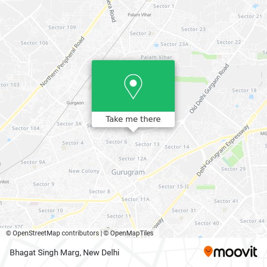 Bhagat Singh Marg map