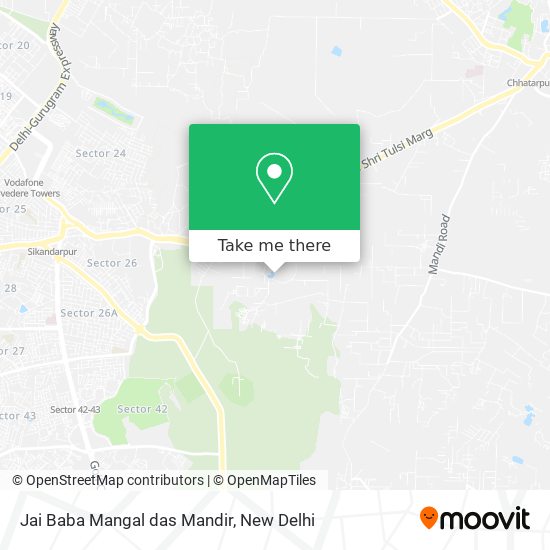 Jai Baba Mangal das Mandir map