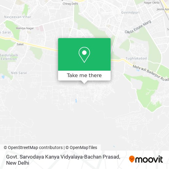 Govt. Sarvodaya Kanya Vidyalaya-Bachan Prasad map