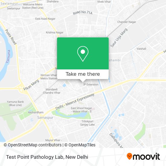 Test Point Pathology Lab map