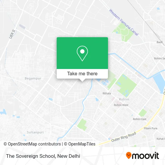 The Sovereign School map