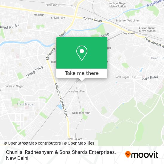 Chunilal Radheshyam & Sons Sharda Enterprises map