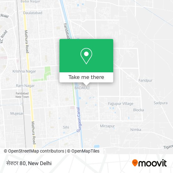 सेक्टर 80 map