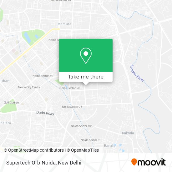 Supertech Orb Noida map