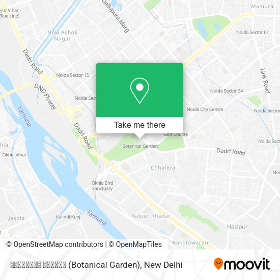 बोटैनिकल गार्डन (Botanical Garden) map