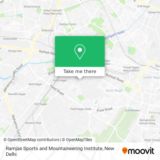 Ramjas Sports and Mountaineering Institute map