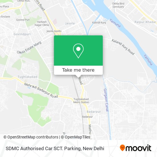 SDMC Authorised Car SCT. Parking map