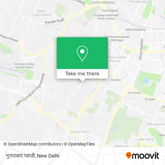 मुरादाबाद पहाडी map