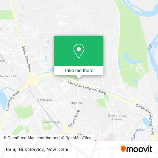 Balaji Bus Service map