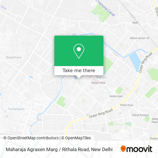 Maharaja Agrasen Marg / Rithala Road map