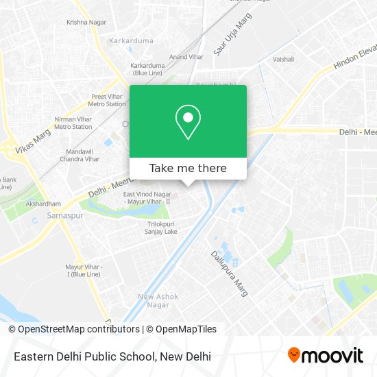 Eastern Delhi Public School map