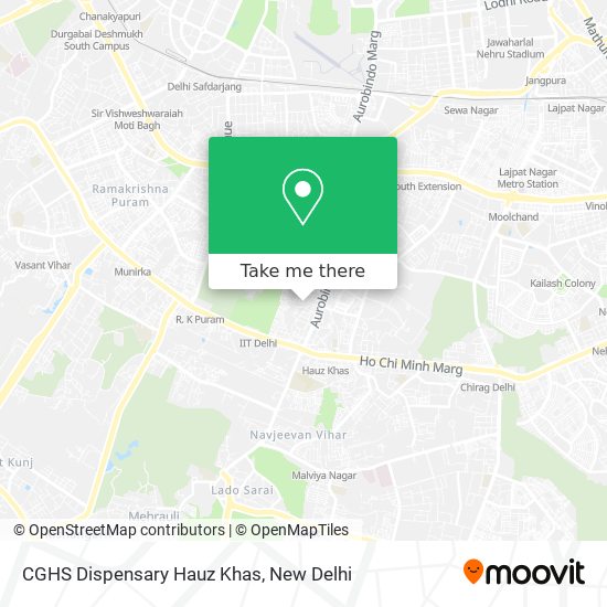 CGHS Dispensary Hauz Khas map