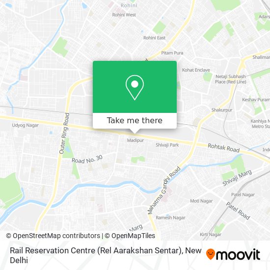 Rail Reservation Centre (Rel Aarakshan Sentar) map
