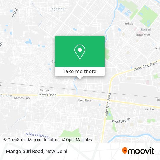 Mangolpuri Road map