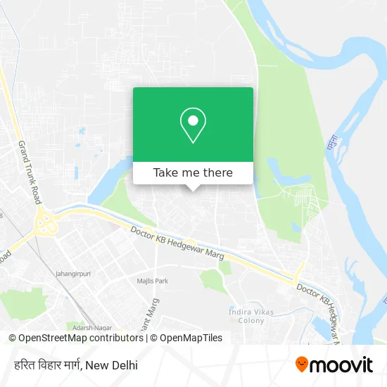 हरित विहार मार्ग map